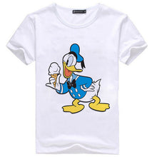 2017 Fashion New Short Sleeve T-shirts Plus Size Female t shirts Carton Letter Print Top O-neck Women tshirts 72353