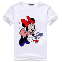 2017 Fashion New Short Sleeve T-shirts Plus Size Female t shirts Carton Letter Print Top O-neck Women tshirts 72353