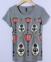 2017 Fashion New Short Sleeve T-shirts Plus Size Female t shirts Musical Letter Print Top O-neck Women tshirts 72386
