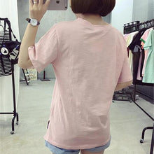 2017 Fashion New Short Sleeve T-shirts Plus Size Female t shirts cute cartoon people Print Top O-neck Women tshirts 72375