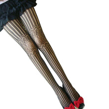 2017 Fashion Pantyhose Women's Net Fishnet Striped Bodystockings Women Tights Long Stockings Ladies Girls #417