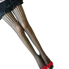2017 Fashion Pantyhose Women's Net Fishnet Striped Bodystockings Women Tights Long Stockings Ladies Girls #417