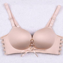 2017 Fashion Sexy Bandage Bras Women Sexy Underwear Wire Free Padded Push Up Pull Rope Bra Women Black Red Khaki #23