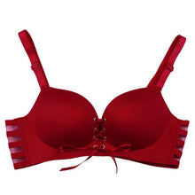 2017 Fashion Sexy Bandage Bras Women Sexy Underwear Wire Free Padded Push Up Pull Rope Bra Women Black Red Khaki #23