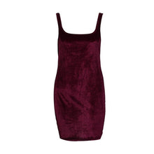 2017 Fashion Sexy Women Sleeveless Short Mini Velvet Dress Evening Party Sheath Bodycon Elegant Womens Dresses Vestidos #1215
