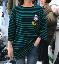 2017 Fashion Short Sleeve T-shirts Korean New Fashion Cute Mouse Embroidery T Shirts Casual t-shirt Women Tops Plus Size 72657