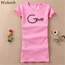 2017 Fashion Short Sleeve T-shirts New Fashion Letter Give Embroidery T Shirts Casual Long Length Women Tops Plus Size 72655