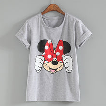 2017 Fashion Short Sleeve T-shirts Plus Size Female T shirts Carton Letter Print Top O-neck Women t shirt 71275