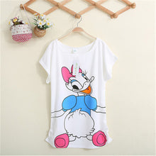 2017 Fashion Short Sleeve T-shirts Plus Size Female t shirts Carton Print tshirt O-neck Women Top 72341