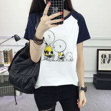 2017 Fashion Short Sleeve T-shirts Plus Size Female tshirts Carton Print Top O-neck Women t shirt 72339