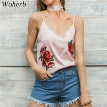 2017 Fashion Sleeveless T-shirts Plus Size Female t shirts Embroidery Crop Top V-neck Women tee 72228