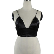 2017 Fashion Style Tank Top Black Withe V Neck Women Summer Vest Top Sleeveless Casual Crop Tops Camisole Vest #5