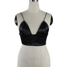 2017 Fashion Style Tank Top Black Withe V Neck Women Summer Vest Top Sleeveless Casual Crop Tops Camisole Vest #5