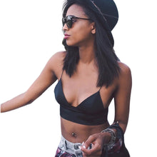 2017 Fashion Style Tank Top Black Withe V Neck Women Summer Vest Top Sleeveless Casual Crop Tops Camisole Vest #5
