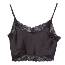 2017 Fashion Women Sexy Lace Camis Solid Sleeveless Bottom Tank Top Silk Ladies Tops haut femme Cropped &23