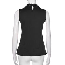 2017 Fashion Women Summer Lace Splic Sleeveless Women Shirt Blouses Casual Tank Tops Ladies Vest Black/White camisetas mujer #63