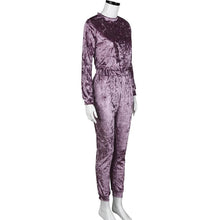 2017 Fashion Women rompers And Jumpsuit Casual Velvet long Sleeved O Neck Slim Winter Autumn Spring velvet jumpsuit combinais&23