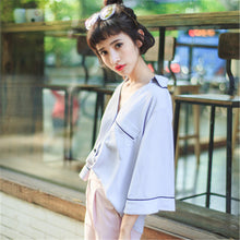2017 Female Fashion Korea Style Button Blouses V-Neck Casual Shirt Elegant Ladies Tops Loose Women Blouse With Pockets 72474