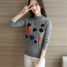 2017 Female Sweater New Autumn Winter Plus Size Knitted O-neck Pullovers Full Sleeve Hot Sale 3D Bling Appliques Outwear 72146