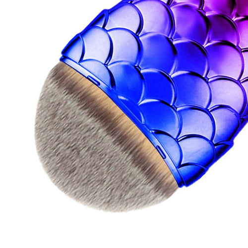 2017 Fish Scale Foundation Cosmetic brush Fishtail Bottom Powder Blush Eyeshadow Face Makeup brushes Pinceaux maquillage