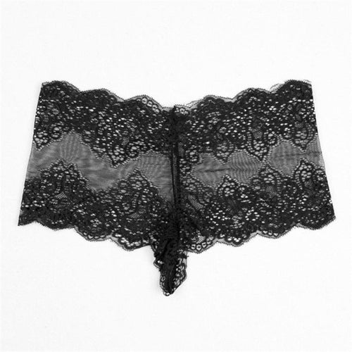 2017 High Quality Breifs Women Lace Black Withe High Waist Womens Briefs transparent Panties Thongs Lingerie Underwear Women #23