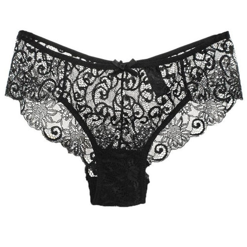 2017 High Quality Women Lace Panties Underwear Transparent Comfort Breathable Plus size S/XL Breathable Briefs Sexy Lingerie #18