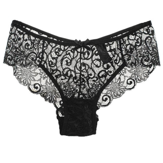 2017 High Quality Women Lace Panties Underwear Transparent Comfort Breathable Plus size S/XL Breathable Briefs Sexy Lingerie #18