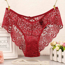 2017 High Quality Women Lace Panties Underwear Transparent Comfort Breathable Plus size S/XL Breathable Briefs Sexy Lingerie #18