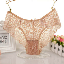 2017 High Quality Women Lace Panties Underwear Transparent Comfort Breathable Plus size S/XL Breathable Briefs Sexy Lingerie #18