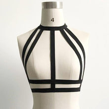 2017 Hot Sale Goth Bustier Elastic Bandage Hollow Out Strappy sexy women sexyd bust lingeries Hot belt Bra For Women #23