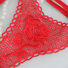 2017 Hot Sale Sexy Women Roses G-String Nylon Red 3Pattern Underwear Ladies Thongs Panties Women Lace Underpantes Lingerie 1215#