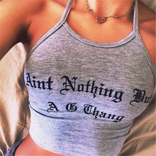 2017 Hot Sale Summer Sytle Crop Tops Women Letter Bandage Halter Tank Tops Bustier Bra Vest Crop Top Cami Cropped feminino &03