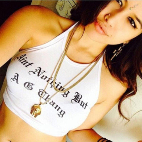2017 Hot Sale Summer Sytle Crop Tops Women Letter Bandage Halter Tank Tops Bustier Bra Vest Crop Top Cami Cropped feminino &03