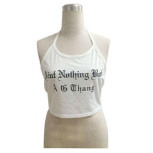 2017 Hot Sale Summer Sytle Crop Tops Women Letter Bandage Halter Tank Tops Bustier Bra Vest Crop Top Cami Cropped feminino &03