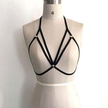 2017 Hot Sale Womens Sexy Bra Elastic Strappy Crop Tops Hollow Out Bra Bustier Cropped Female Black #03