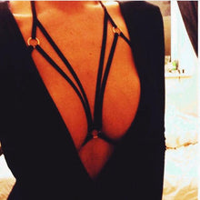 2017 Hot Sale Womens Sexy Bra Elastic Strappy Crop Tops Hollow Out Bra Bustier Cropped Female Black #03