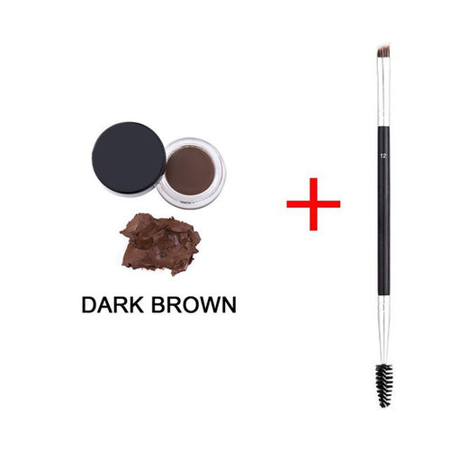 2017 Hot Sell Waterproof Eyes Makeup Eyebrow Powder Cream Palette Eye Brow Enhancer Shadow + Double Head Brush 88 88