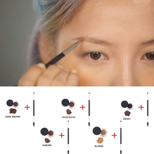 2017 Hot Sell Waterproof Eyes Makeup Eyebrow Powder Cream Palette Eye Brow Enhancer Shadow + Double Head Brush 88 88