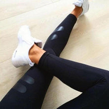 2017 Hot Selling Leggings Women High Waist Fitness Leggings Solid Stretch Pants Cropped Trousers pantalones mujer #53
