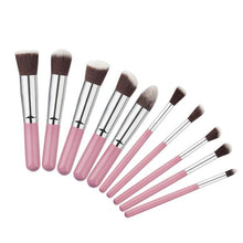 2017 Hot sale women 10PCS Cosmetic Professional Makeup brushes set Foundation Powder Face Eyeshadow brush Pinceis de maquiagem