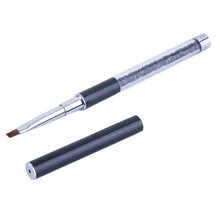 2017 Hot sale women 1PCS Nail Art Care Makeup tools Cosmetics Gel Pen Brush Handle The Crystal Nail art decorations Maquiagem