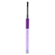 2017 Hot sale women 1PCS Professional Nail art Care Makeup tools Gel Pen Brush Handle The Crystal Nail polish Maquiagem Purple