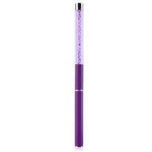 2017 Hot sale women 1PCS Professional Nail art Care Makeup tools Gel Pen Brush Handle The Crystal Nail polish Maquiagem Purple