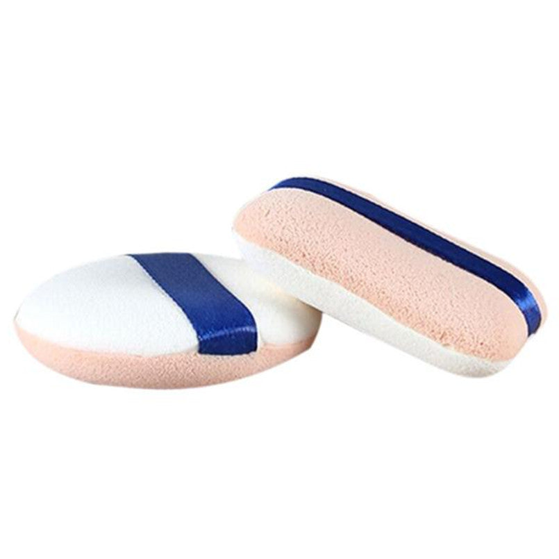 2017 Hot sale women 2PCS Makeup sponge Cosmetics Powder Foundation Concealer Beauty Cosmetic Facial Face Sponges Puff Maquiagem