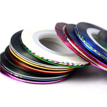 2017 Hot sale women 32 Color Rolls Striping Tape Line Cosmetics 3D Nail art decorations Stickers Stamper Makeup tools Maquiagem