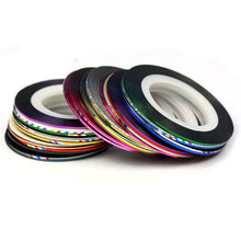 2017 Hot sale women 32 Color Rolls Striping Tape Line Cosmetics 3D Nail art decorations Stickers Stamper Makeup tools Maquiagem