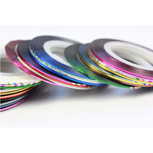 2017 Hot sale women 32 Color Rolls Striping Tape Line Cosmetics 3D Nail art decorations Stickers Stamper Makeup tools Maquiagem