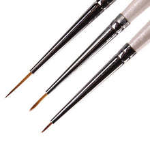 2017 Hot sale women 3PCS Professional Nail art Drawing Painting Pen Makeup brushes Detailer Liner Pincel maquiagem Pink