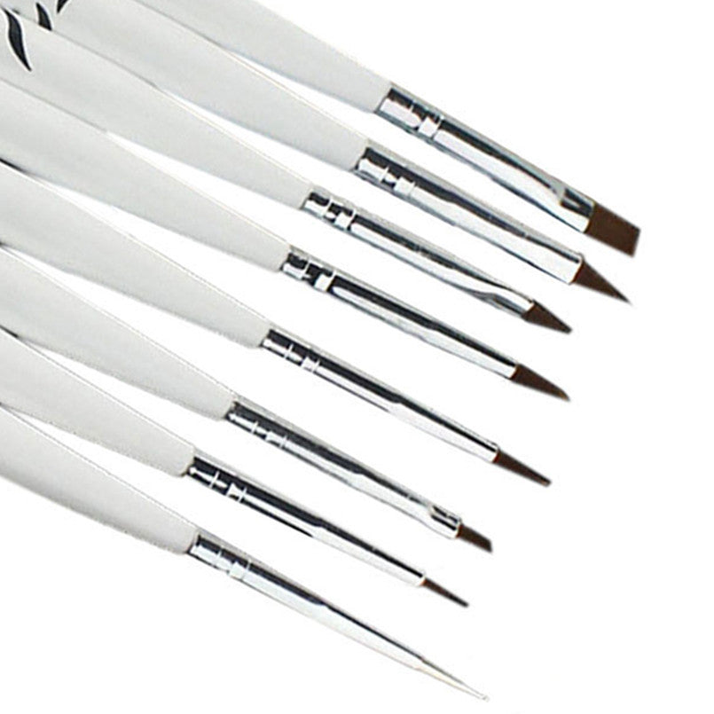 2017 Hot sale women 8PCS Zebra Nail art Dotting Manicure Painting Drawing Polish Brush Pen Nail art decorations Maquiagem