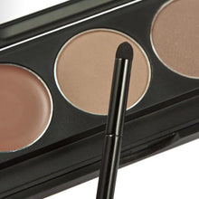 2017 Hot sale women Make up Cosmetics 3 Colors Eyebrow Powder Concealer Palette With Mirror Eyebrow brush Professional Maquiagem